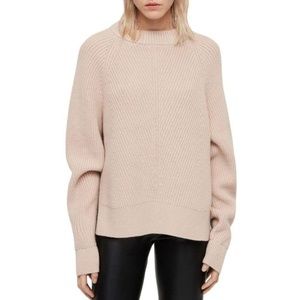 ALLSAINTS Sylvie Crewneck Sweater Blush Pink S